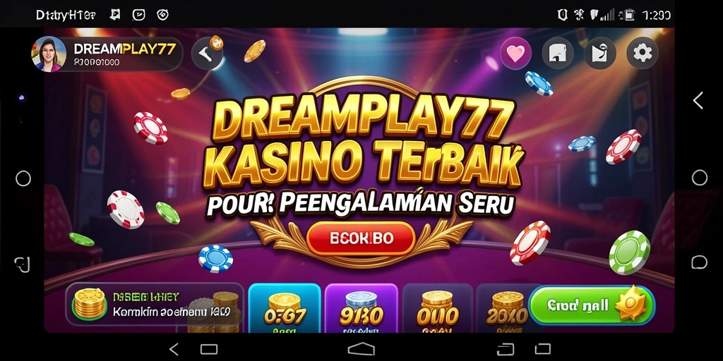 Tampilan gameplay menarik dari aplikasi kasino DREAMPLAY77.