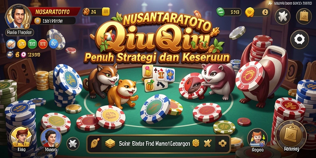 Tampilan screenshot gameplay QiuQiu yang seru di NUSANTARATOTO.