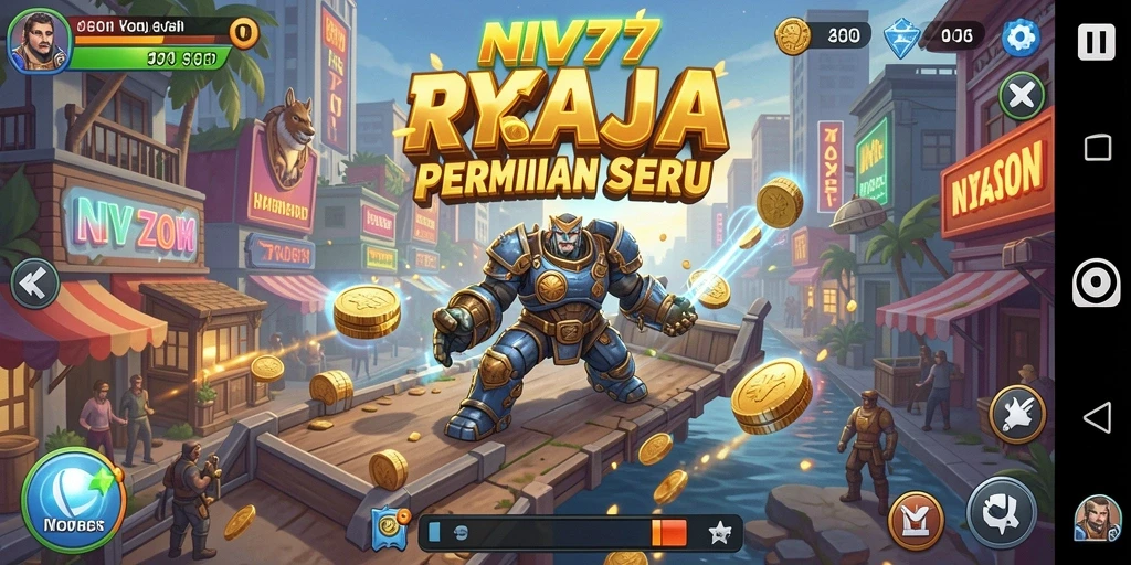 Tampilan gameplay seru dari NV77 yang penuh strategi Tycoon.