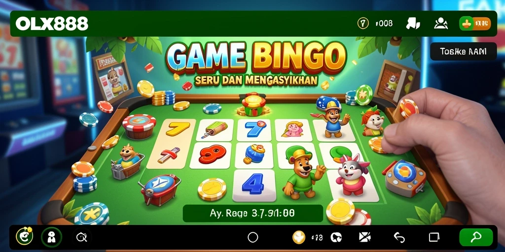 Tampilan gameplay OLX888 yang menarik dalam permainan Bingo.