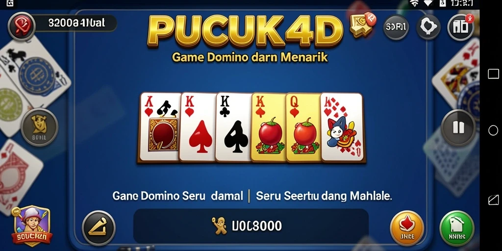 Tampilan gameplay seru PUCUK4D dalam permainan Domino.