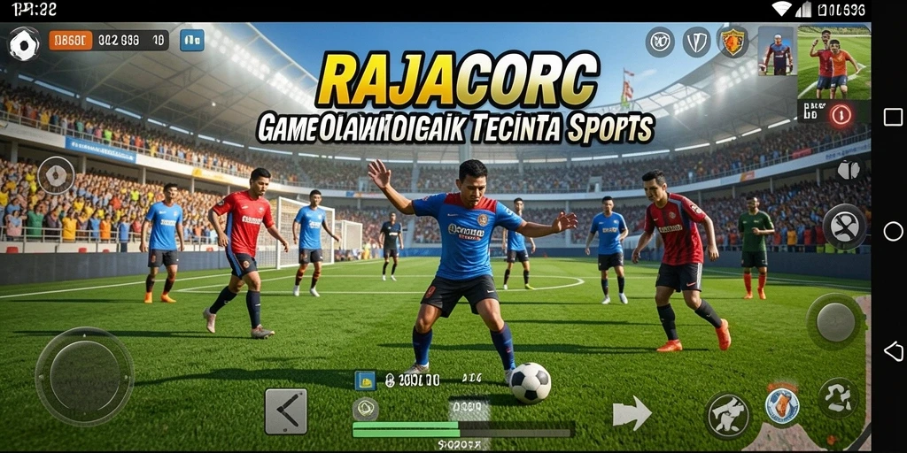 Gameplay seru RAJACORC yang menampilkan interaksi olahraga nyata.