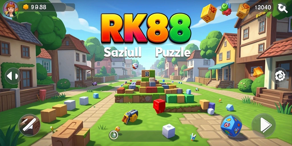Screenshot gameplay RK88 menampilkan tantangan puzzle yang menarik dan seru.