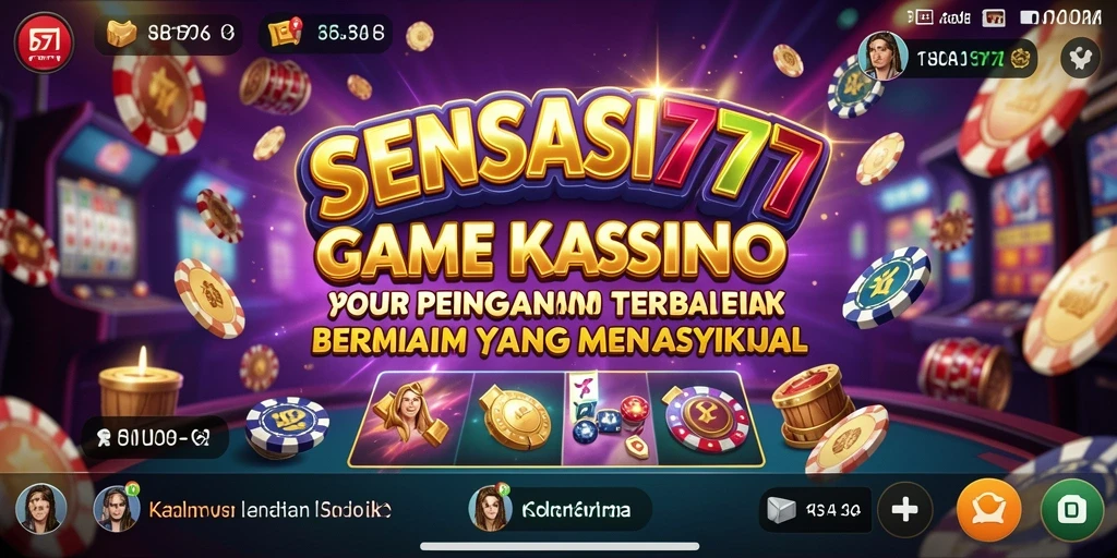 Tampilan gameplay SENSASI777 yang menarik dan memukau.