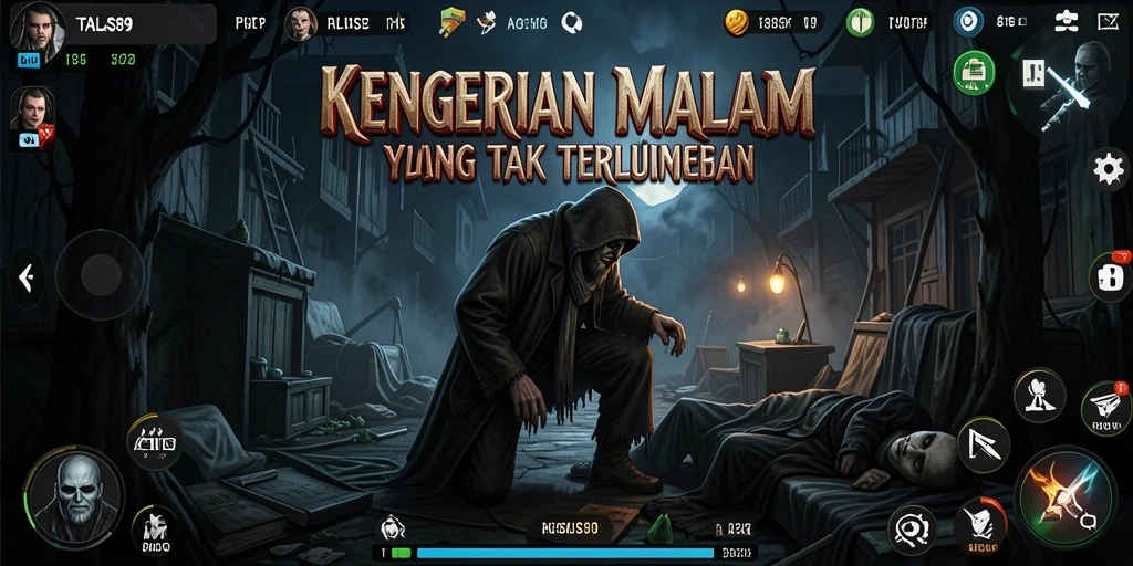 Tampilan mendebarkan dari gameplay TALAS89 yang penuh kengerian.