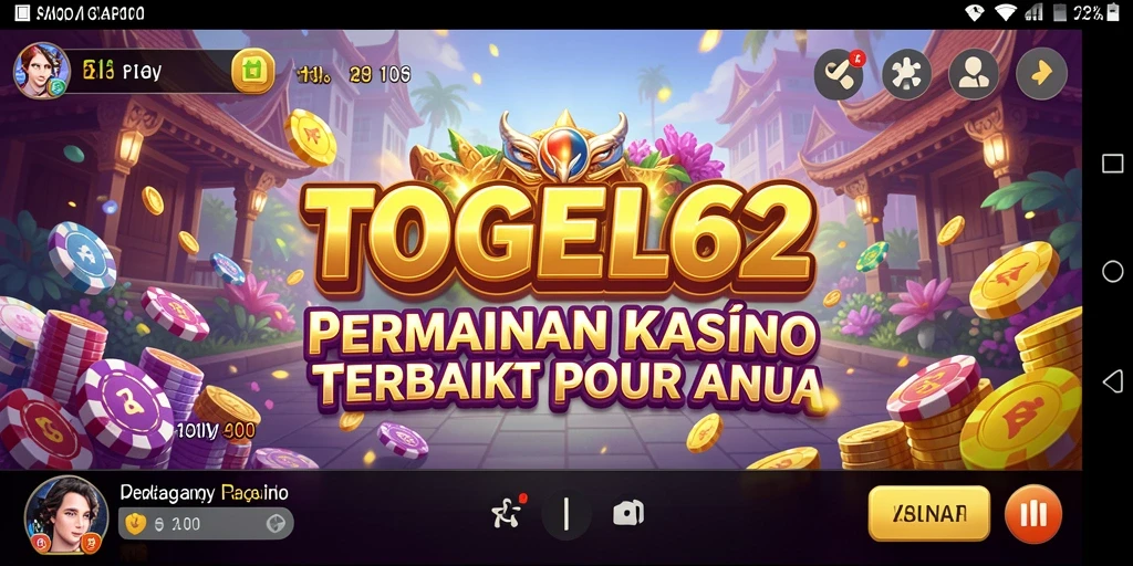 Tampilan gameplay TOGEL62 menampilkan keseruan permainan Kasino.